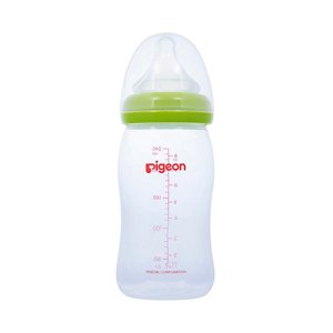 Pigeon - Mamadera Boca Ancha De Vidrio Soft Touch, 240 Ml