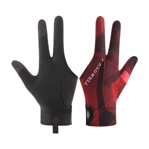 Suministros De Guantes De La Piscina Mitts Portátiles Transpirables Para Hombres Que Juegan A Las Mujeres Black Red Left Hand