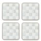 thumbnail image 1 of Posavasos MACKENZIE-CHILDS 10 cm Patrón a Cuadros Gris y Blanco, 1 of 6