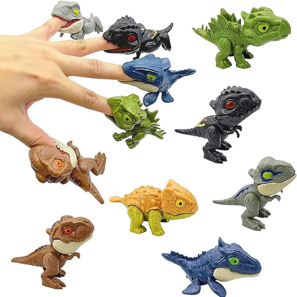 Juguetes de Dinosaurio Winbar 6 uds Marionetas de Dedo con Mordida