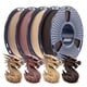 thumbnail image 1 of Filamento para impresora 3D SUNLU Wood PLA de 1,75 mm, 250 g, paquete x4, 1 of 7