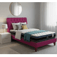 thumbnail image 2 of Cama 1.5 Plaza Fucsia Capitone + Colchón Ortopedic, 2 of 2
