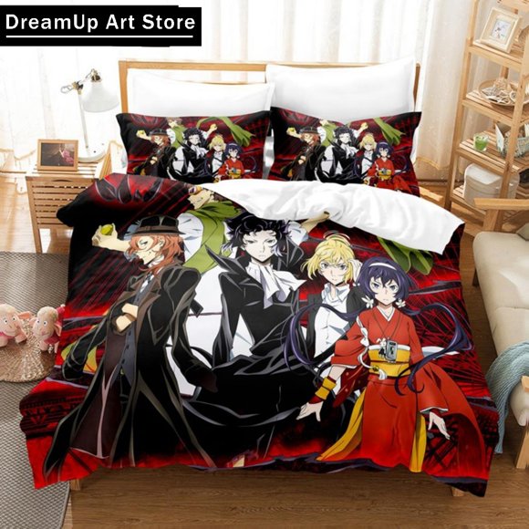 Anime Bungo Stray Dogs Bedding Sets Nakahara Osamu Duvet Cover Bed Set Quilt Cover Boys Adult