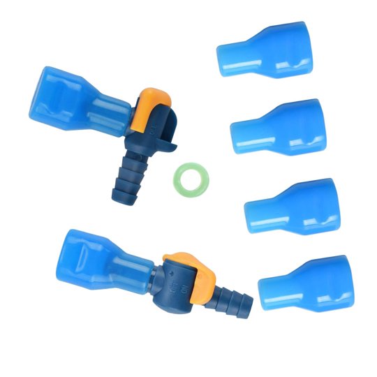 Fiocias - Kit De Válvulas De Mordida Para Conector De Vejiga De Hidratación, Para Actividades Al Aire Libre, Barbacoa, Azul Oscuro