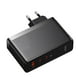 thumbnail image 4 of Cargador Rápido Baseus GaN5 Pro USB-C x 2 + USB - Incluye Cable Tipo C - Compatible con Macbook - 140W - Negro, 4 of 8