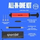 thumbnail image 2 of Inflador Manual SPORTBIT Rojo Kit Agujas Manguera Portatil, 2 of 3