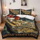 thumbnail image 1 of 3pcs American Ocean Liner Retro Poster Themed Bedding Set (Duvet Cover And Pillowcase Set) Soft And Comfortable Suitable for All Seasons, 1 of 5