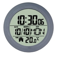 Bothyi - Reloj De Pared Digital Para Baño De 14,6 Cm Con Ventosa Versátil Para Sala De Estudio