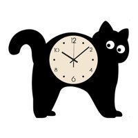 Bothyi - Reloj De Pared De Animales Reloj Decorativo Elegante Para La Sala De Estar De La Sala De Estar 30 Cmx24Cm