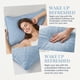 thumbnail image 3 of Protectores de Almohada REGALWOVEN con Tamaño Estándar de Sobre Paquete de 2, Fundas de Almohada Impermeables Acolchadas de Poliéster para Hogar Hotel Azul Reina, 3 of 5