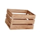 thumbnail image 3 of Caja de ropa de bocina de madera Organizador de canasta de almacenamiento de decoración del hogar rústico para el jardín minorista Pantry Pantry Veget Color claro, 3 of 5