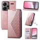 thumbnail image 1 of Funda Flip FOXDOCK para Xiaomi Redmi Note 13 Pro Plus 5G , Estilo Billetera con Diseño Rombo, Correa de Mano y Soporte, Uso Diario, 1 of 6