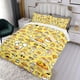 thumbnail image 3 of Gudetama Huevo Perezoso Conjunto de sábanas temático, trío de piezas, cómodo y amigable con la piel, diseño único, regalo de decoración para el hogar para familiares, amigos y fans,173cm *218cm, 3 of 6