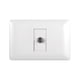 thumbnail image 1 of Toma Coaxial RG6 TV Blanco, 1 of 3