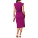 thumbnail image 3 of INSPIRE CHIC Vestido Elegante de Mujer con Mangas Cortas y Cinturón para Trabajar Vestidos de Tubo Púrpura S, 3 of 6