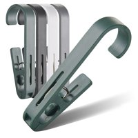 Pinzas Para Ropa, 8 Unidades, Maxsparkling Life, Grandes, Negras