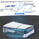 thumbnail image 2 of Soporte horizontal para consola PS5 Slim y PS5 Pro con 4 concentradores USB, soporte lateral de diseño mini compatible con PS5 Slim, Pro Disc y Digital Edition-Blanco, 2 of 7