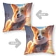 thumbnail image 2 of Corgi Fundas de almohada de terciopelo con tema, regalos de funda de almohada, decoración para el hogar, cojín de lanzar, regalo de cumpleaños para fans y parejas.50*50cm., 2 of 6