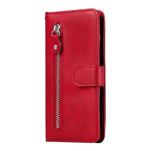 Funda con Cremallera para Google Pixel 9 PRO 5G, Carcasa Cartera de Cuero PU con Soporte y Tarjetero