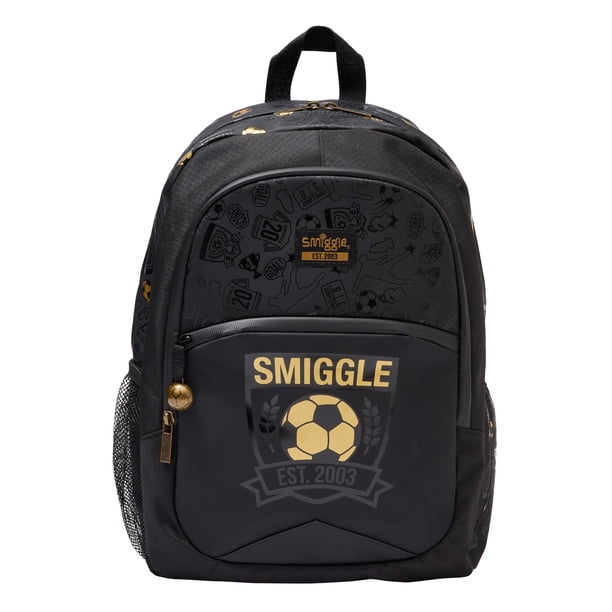 Australia Original Smiggle Golden football backpack children's backpack fashion versatile children's bag 7-16 years 16 inch