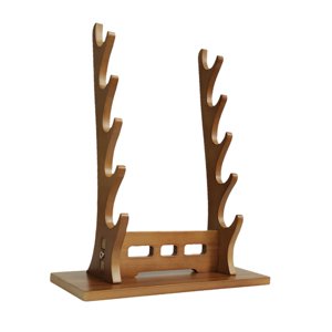 Bothyi - Soporte De Exhibición Para Espada Soporte Para Espada Templario Wakizashi Samurai Sword Walnut 5 Niveles
