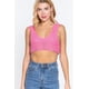 thumbnail image 1 of Top CCwholesalesclothings Textured Crop Sweater Wild Pink, 1 of 5