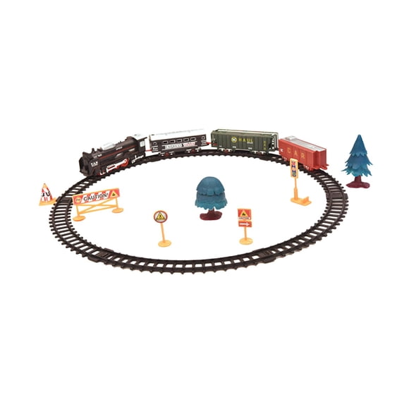 Juego De Vías De Tren Eléctrico Y Vagones De Carga Para Niños De 3, 4, 5 Y 6 Años