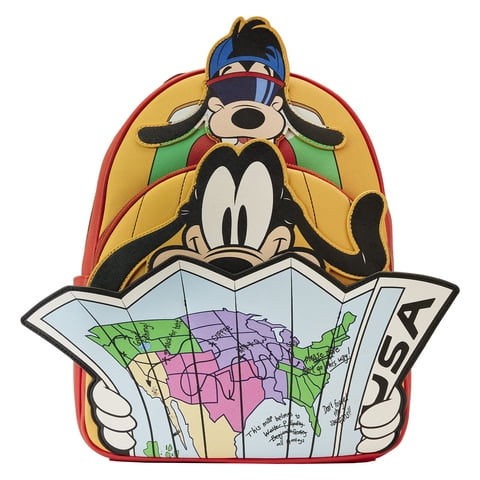 Minimochila Loungefly Disney Goofy Movie Road Trip Map