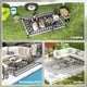thumbnail image 4 of Alfombra de exterior Outsunny, impermeable, 240 cm x 300 cm, blanco y negro, 4 of 9