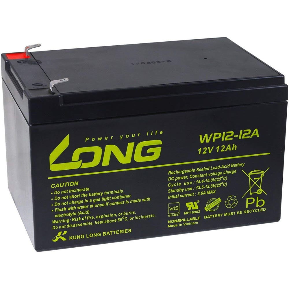 Long - Batería Ciclo Profundo 12v Wp1212 12ah Agm