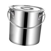 Bothyi - Cubo De Acero Inoxidable Multifunción Para Sopa, Para Restaurantes, Garajes, Granjas, 12 L