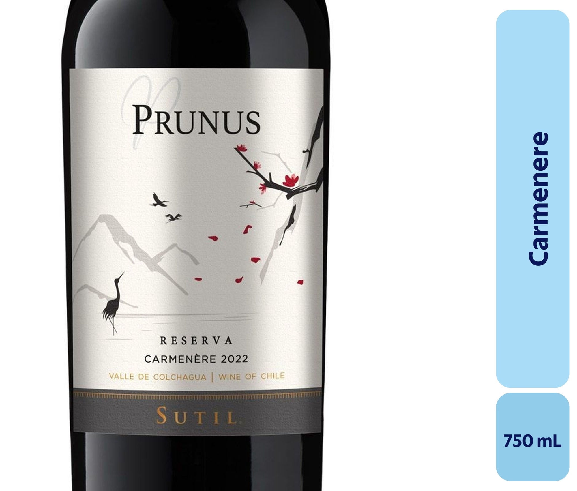 Vino Carménère Botella 750 mL Sutil