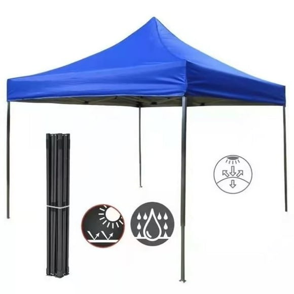 Toldo plegable 3x3 azul retractil