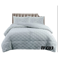 Todostore - Plumón De Invierno Texturizado Diseño Cuadros Con Chiporro