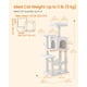 thumbnail image 5 of Condominio Cat Tree Feandrea Cat Tower de felpa de varios niveles, color blanco crema, 5 of 6