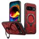 thumbnail image 1 of Para Google Pixel 10 / Pixel 10 Pro Funda con Soporte de Anillo en O Magnético Invisible, Funda de Teléfono a Prueba de Golpes, Rojo, 1 of 6
