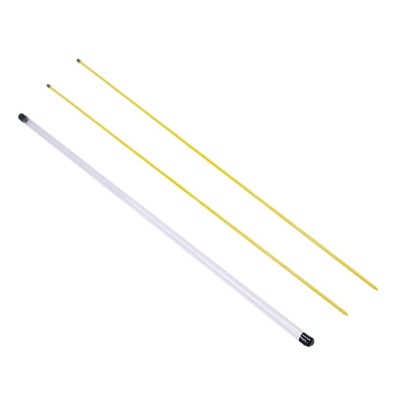 2 Palos de Alineación de Golf con Tubo de Almacenamiento, Indicador de Dirección de Enseñanza de Putter, Palos de Alineación de Golf para Práctica de 80cm