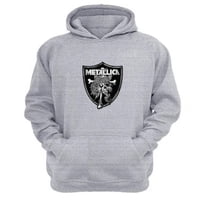 Genérico - Polerón Canguro Metallica Gris Claro Talla Xl Unisex