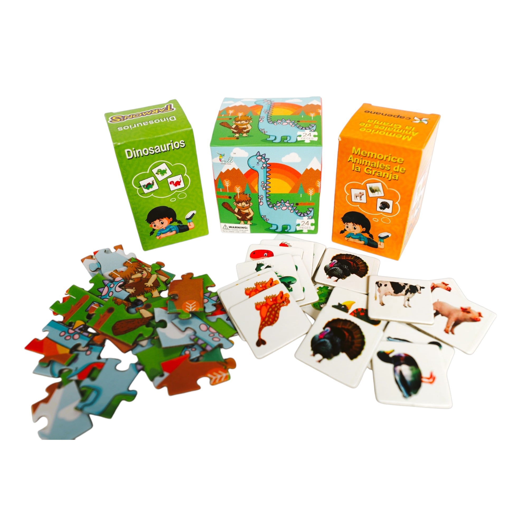 Tarmons - Pack Dinosaurio Y Transporte Educativos