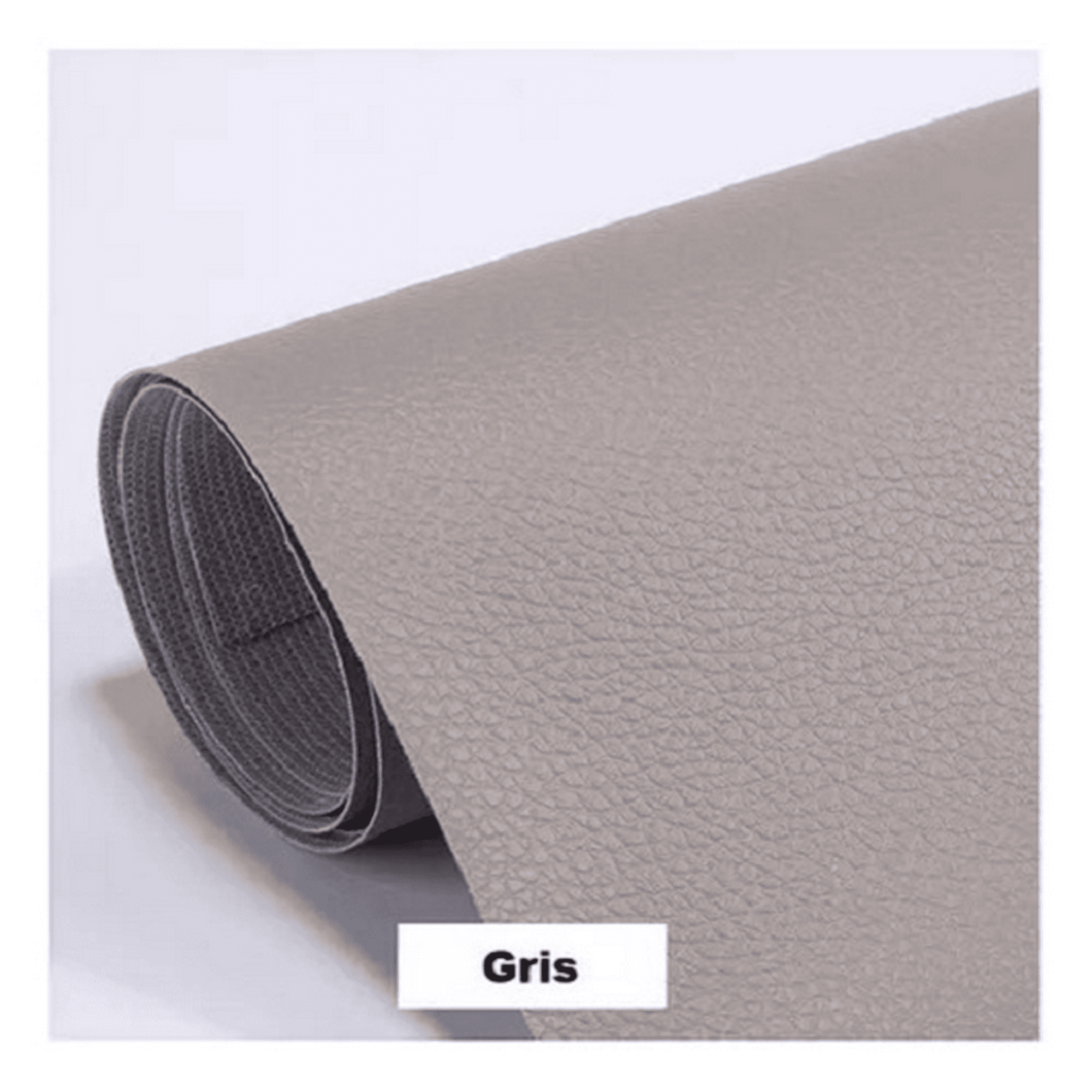 Kimale - Rollo Parche Reparación Adhesivo Cuero Sofa 137x50 Cm Gris