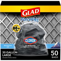 Bolsas De Basura Glad Forceflex Con Clorox 30 L 50 Ct Mountain Air