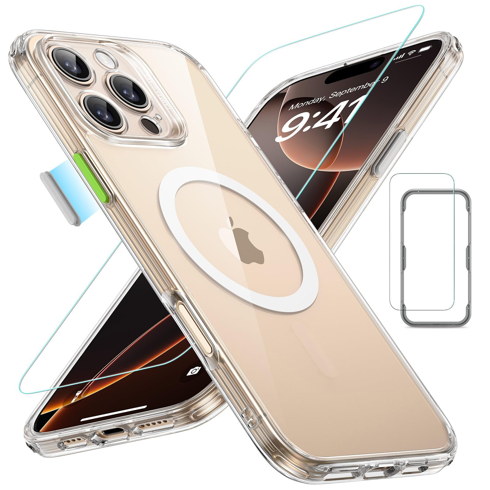 Funda Esr Para Iphone 16 Pro Max Con Protector De Pantalla Transparente
