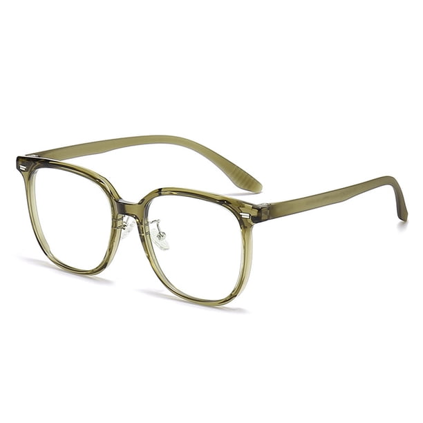 Gafas cuadradas de luz azul para hombres y mujeres, gafas para computadora con bloqueo UV, gafas con lentes transparentes