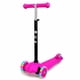 thumbnail image 1 of Scooter Monopatin 3 Ruedas Luces Barra Ajustable 86cm Rosa Bex, 1 of 9