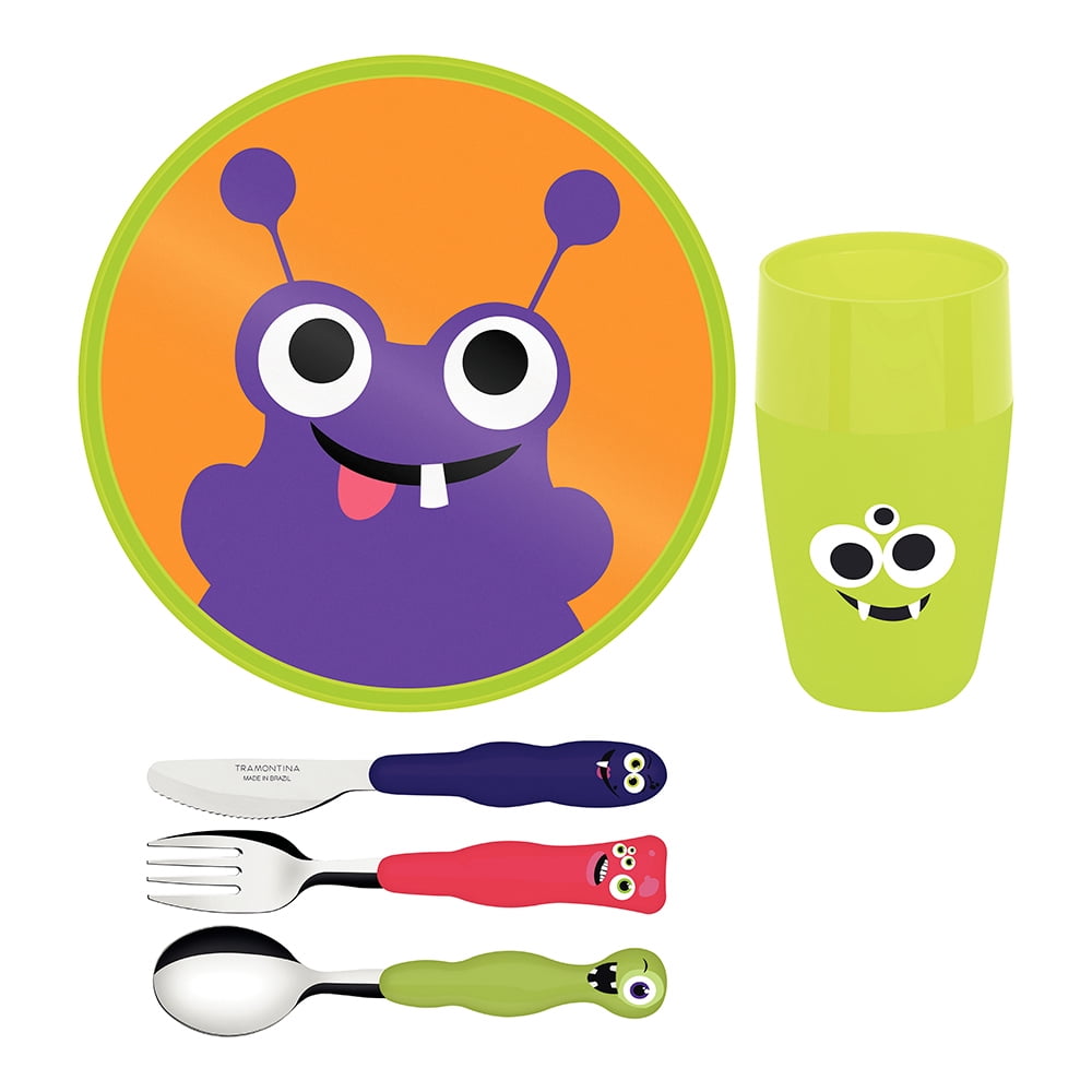 Juego De Cubiertos Infantil Tramontina Lirous 5 Piezas