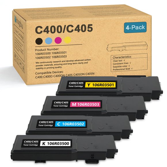 Juego de cartuchos de tóner Cittogbu para VersaLink C400 / C405, paquete de 4
