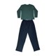thumbnail image 2 of Pijama Hombre Algodón Solid Gris Negro Talla S, 2 of 2