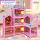 thumbnail image 3 of Casa De Muñecas 191 Pcs Accesorios 50x43x55cm Muebles Muñeca, 3 of 9