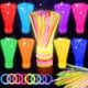 thumbnail image 1 of SHQDD 100 Glow Sticks Bulk Party Pack, 8 Neon Halloween Glow Sticks, 1 of 3