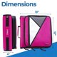 thumbnail image 3 of Carpeta de anillas Case it LT-007 400 hojas 5 cm magenta, 3 of 5